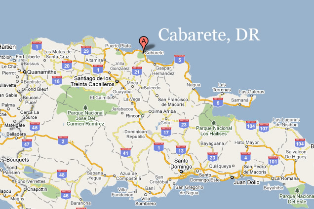 cabarete dominican republic map